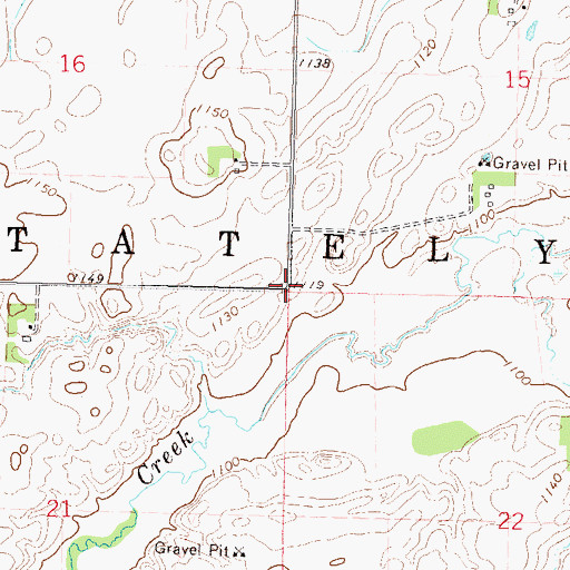 Topographic Map of Township of Stately, MN