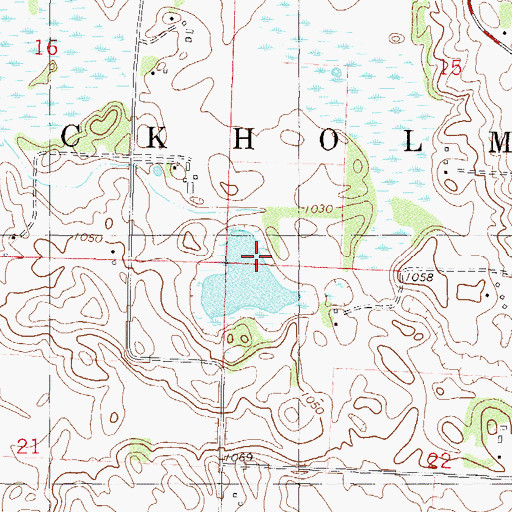 Topographic Map of Township of Stockholm, MN