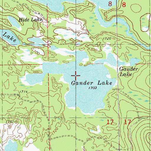 Topographic Map of Township of Stony River, MN