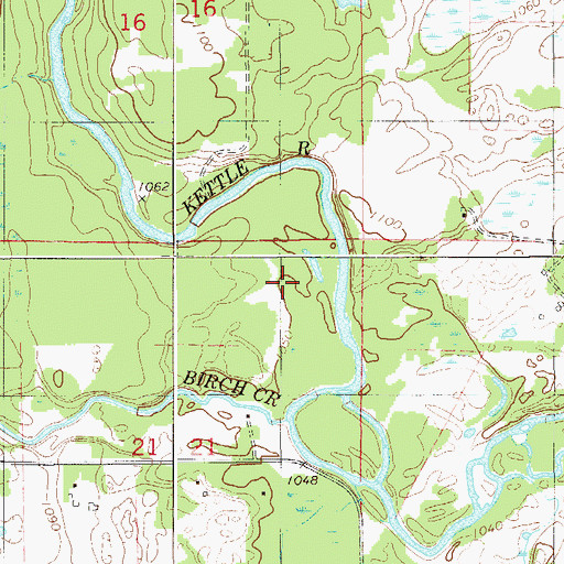 Topographic Map of Township of Sturgeon Lake, MN