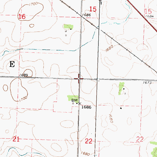 Topographic Map of Township of Summit Lake, MN