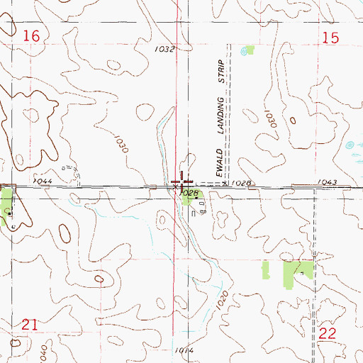 Topographic Map of Township of Sumter, MN