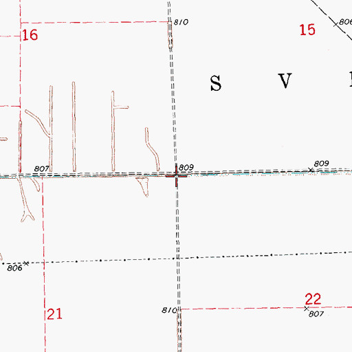 Topographic Map of Township of Svea, MN