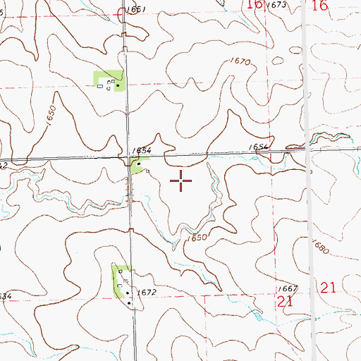 Topographic Map of Township of Sweet, MN
