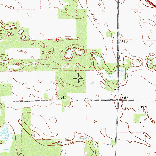 Topographic Map of Township of Todd, MN