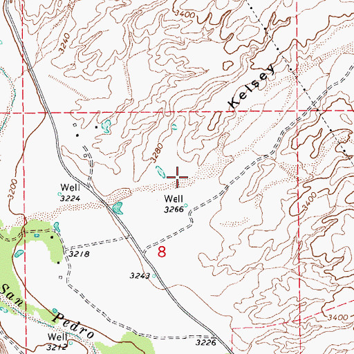 Topographic Map of Kelsey Canyon, AZ