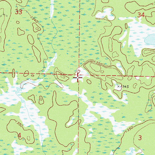 Topographic Map of Township of Trelipe, MN