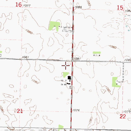Topographic Map of Township of Troy, MN