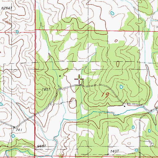 Topographic Map of Township of Strawberry, AR