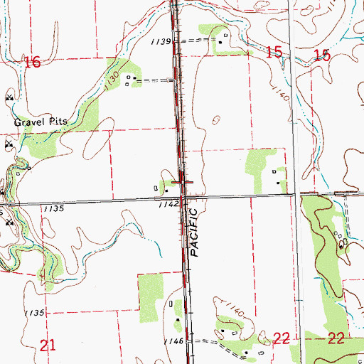 Topographic Map of Township of Ulen, MN