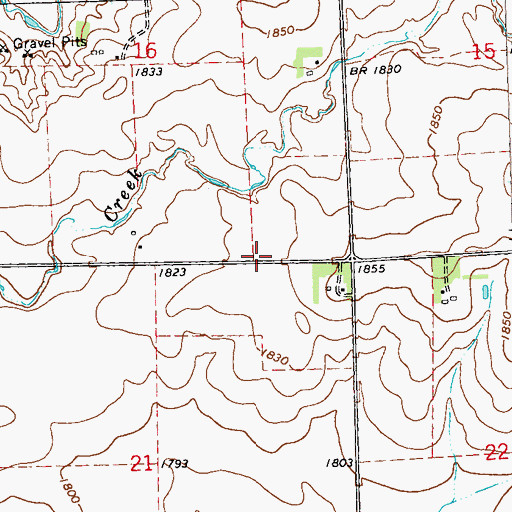 Topographic Map of Township of Verdi, MN
