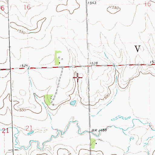 Topographic Map of Township of Vienna, MN