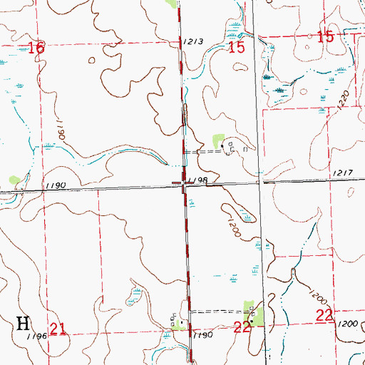 Topographic Map of Township of Walworth, MN