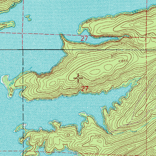 Topographic Map of Township of Hale, AR