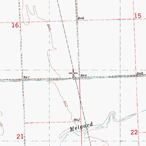 Topographic Map of Township of Warrenton, MN