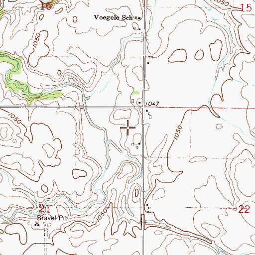 Topographic Map of Township of Warsaw, MN
