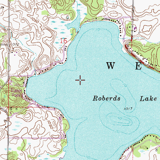 Topographic Map of Township of Wells, MN