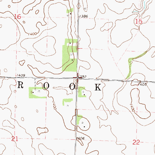Topographic Map of Township of Westbrook, MN