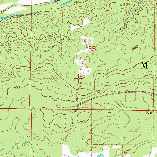 Topographic Map of Township of Mazarn (historical), AR