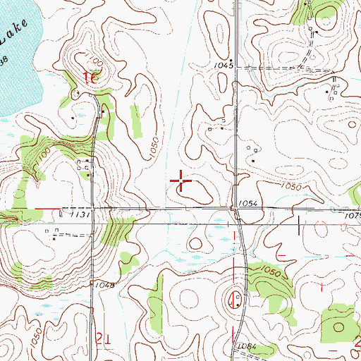 Topographic Map of Township of Wheatland, MN