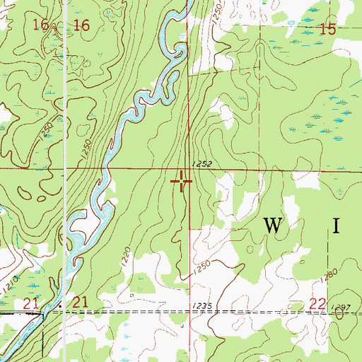 Topographic Map of Township of Williams, MN