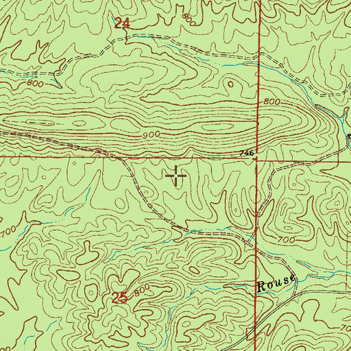 Topographic Map of Township of Valley (historical), AR
