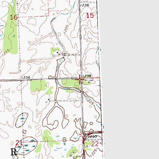 Topographic Map of Township of Winger, MN