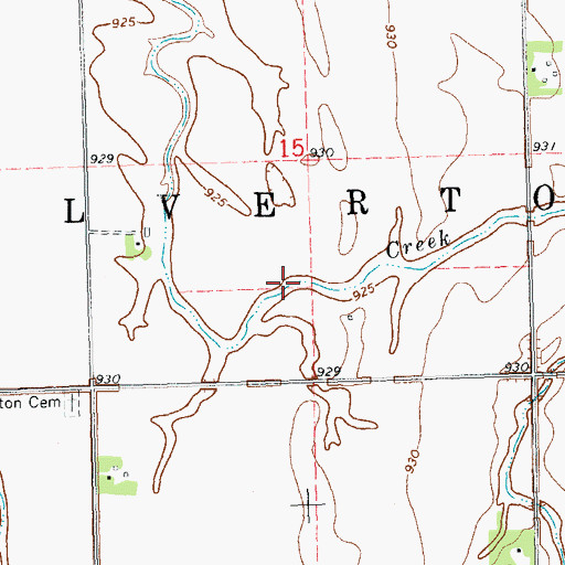 Topographic Map of Township of Wolverton, MN