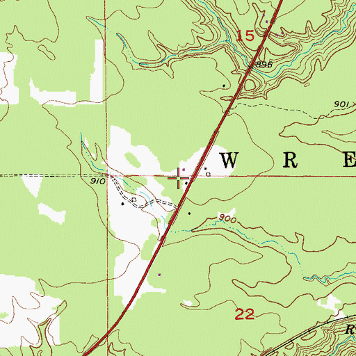 Topographic Map of Township of Wrenshall, MN