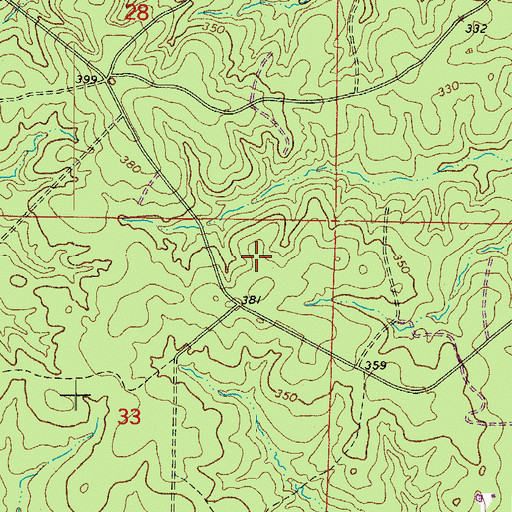 Topographic Map of Township of Franklin, AR