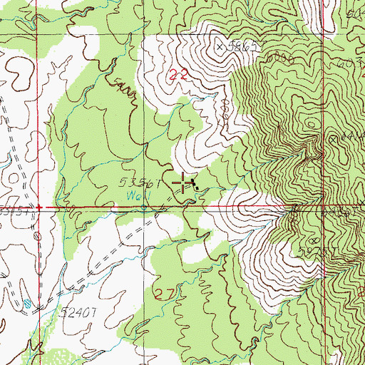 Topographic Map of Kendall Ranch, AZ