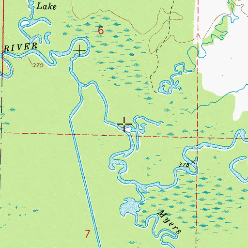 Topographic Map of Jofuska Creek, MS