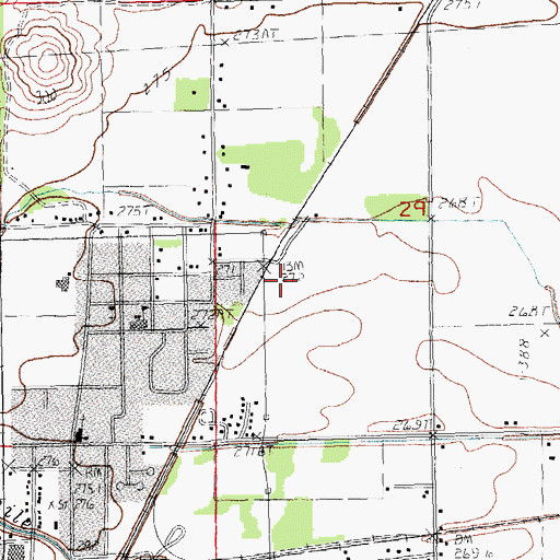 Topographic Map of Township of Clark, AR