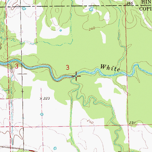 Topographic Map of Alford Branch, MS