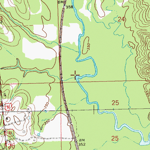 Topographic Map of Allbritton Creek, MS