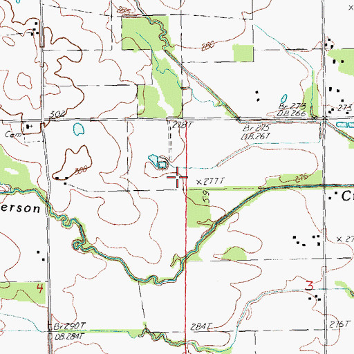 Topographic Map of Township of Friendship, AR