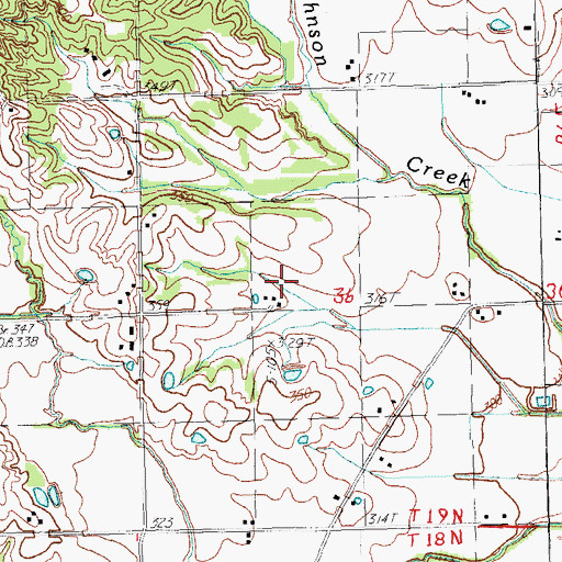 Topographic Map of Township of Hopewell, AR