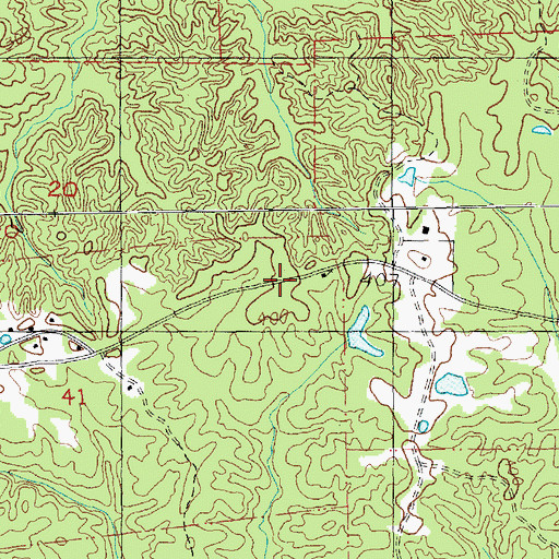 Topographic Map of Angola School, MS