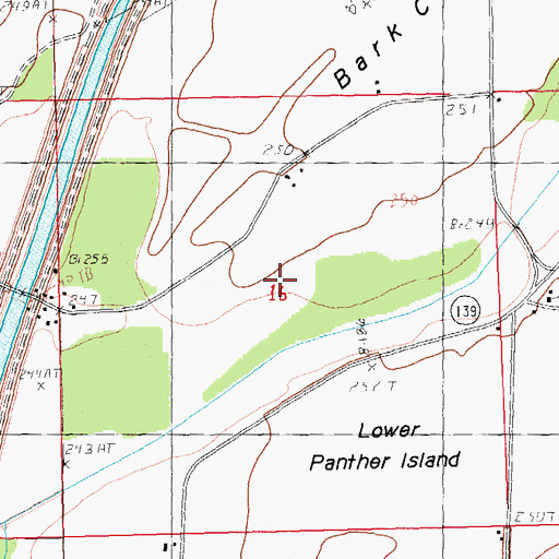 Topographic Map of Township of Lake, AR