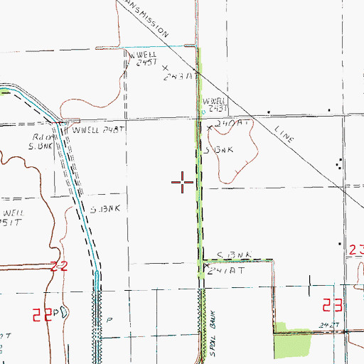Topographic Map of Township of Main Shore, AR