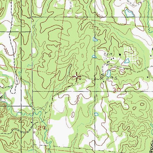 Topographic Map of Arcole Church, MS