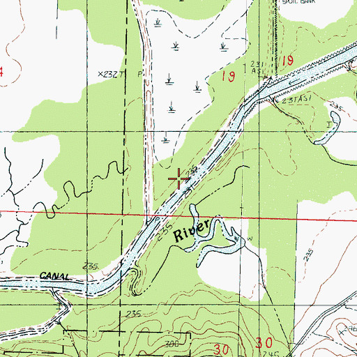 Topographic Map of Arimount Creek, MS