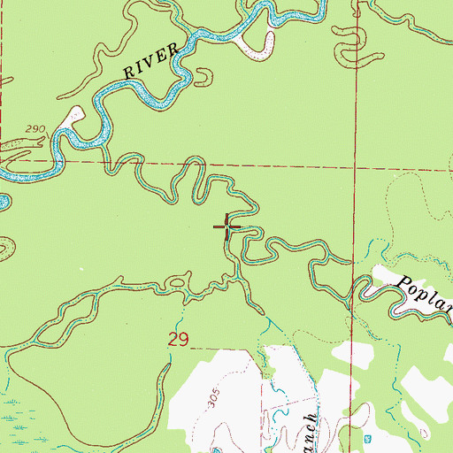 Topographic Map of Armstrong Branch, MS