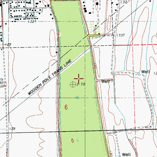 Topographic Map of Ashland Brake, MS