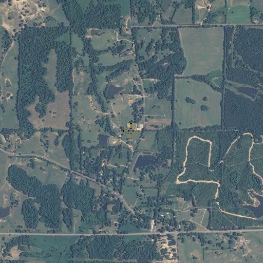 Aerial/Satellite Image of Askew Grove Church, MS