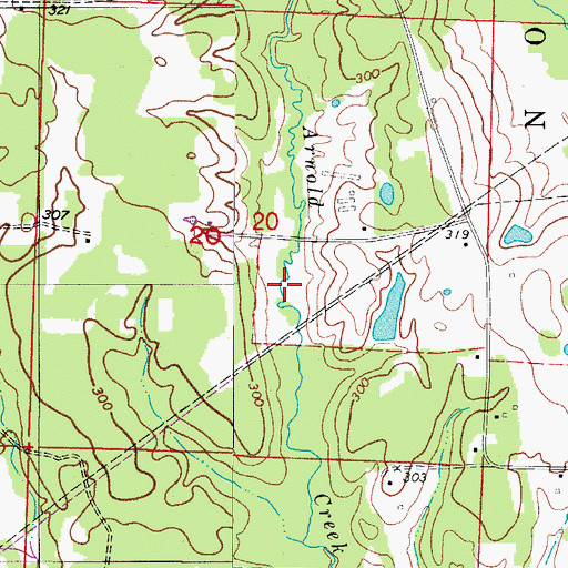 Topographic Map of Township of Noland, AR