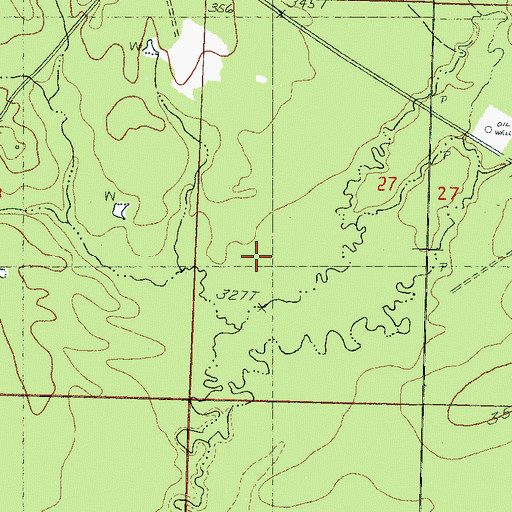Topographic Map of Bakers Creek, MS