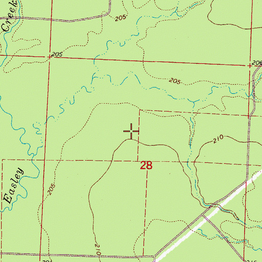 Topographic Map of Township of Brown Springs, AR