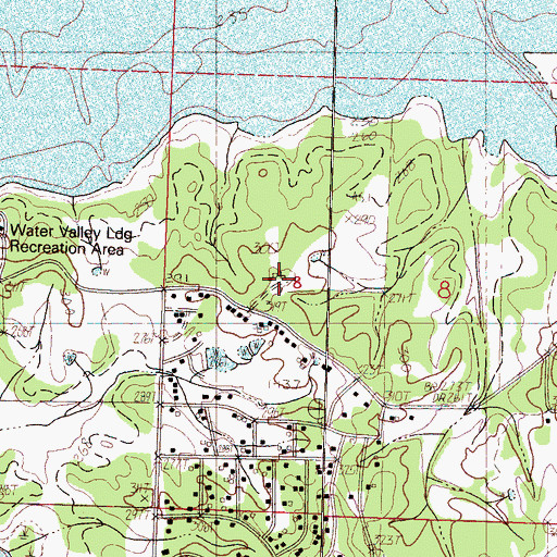 Topographic Map of Basin Chapel, MS