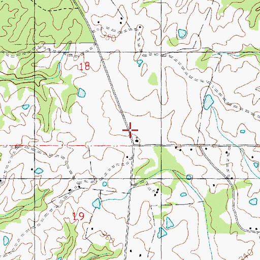 Topographic Map of Bay Ridge School, MS